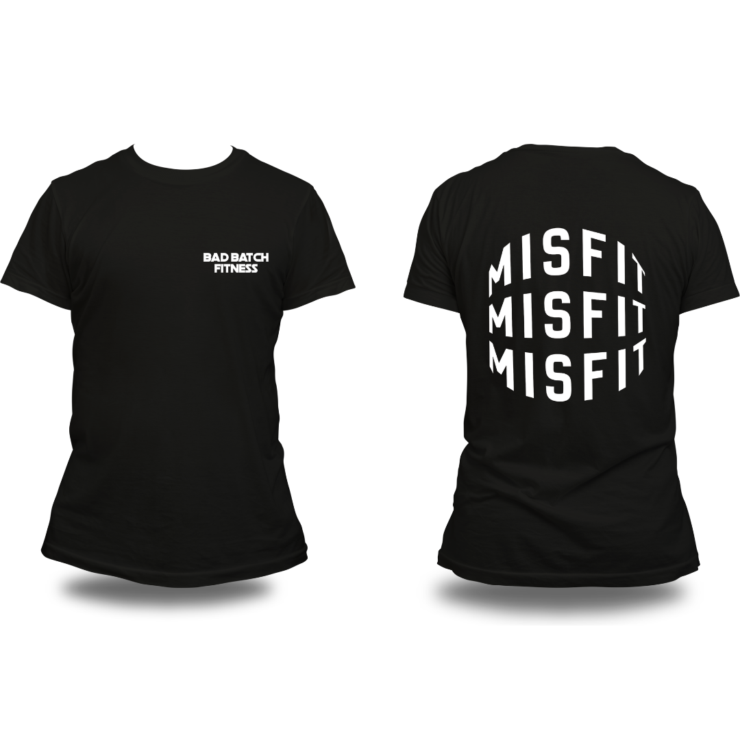 Black Short Sleeve Bad Batch Misfit T-Shirt