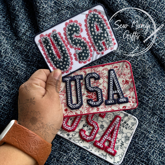 Lace USA Patch Red, White and Blue