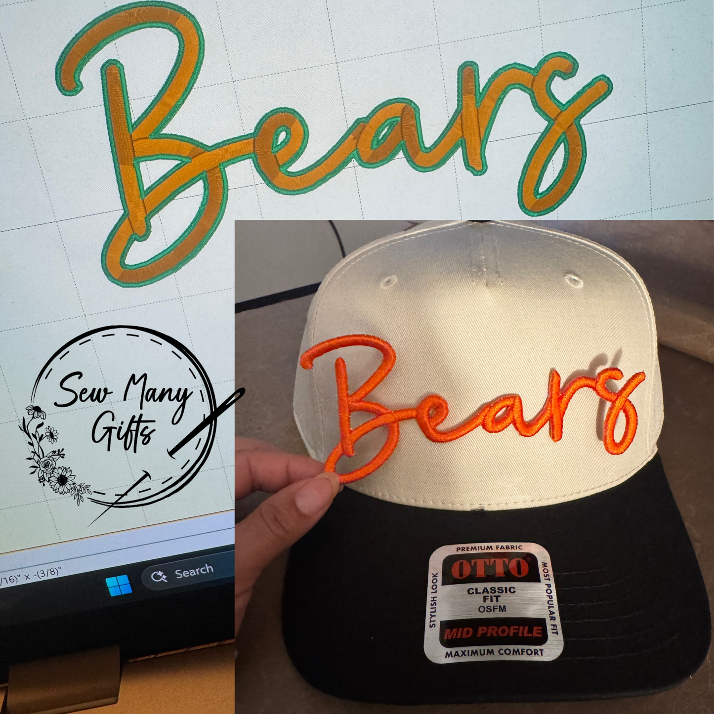 Custom 3D Name Iron On Patch