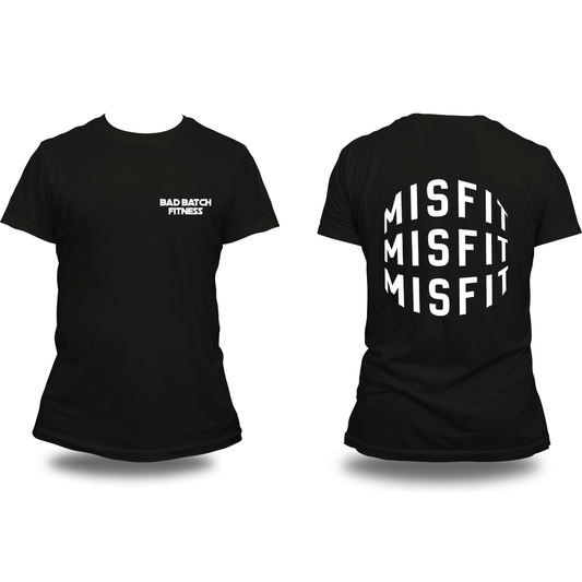 Black Short Sleeve Bad Batch Misfit T-Shirt