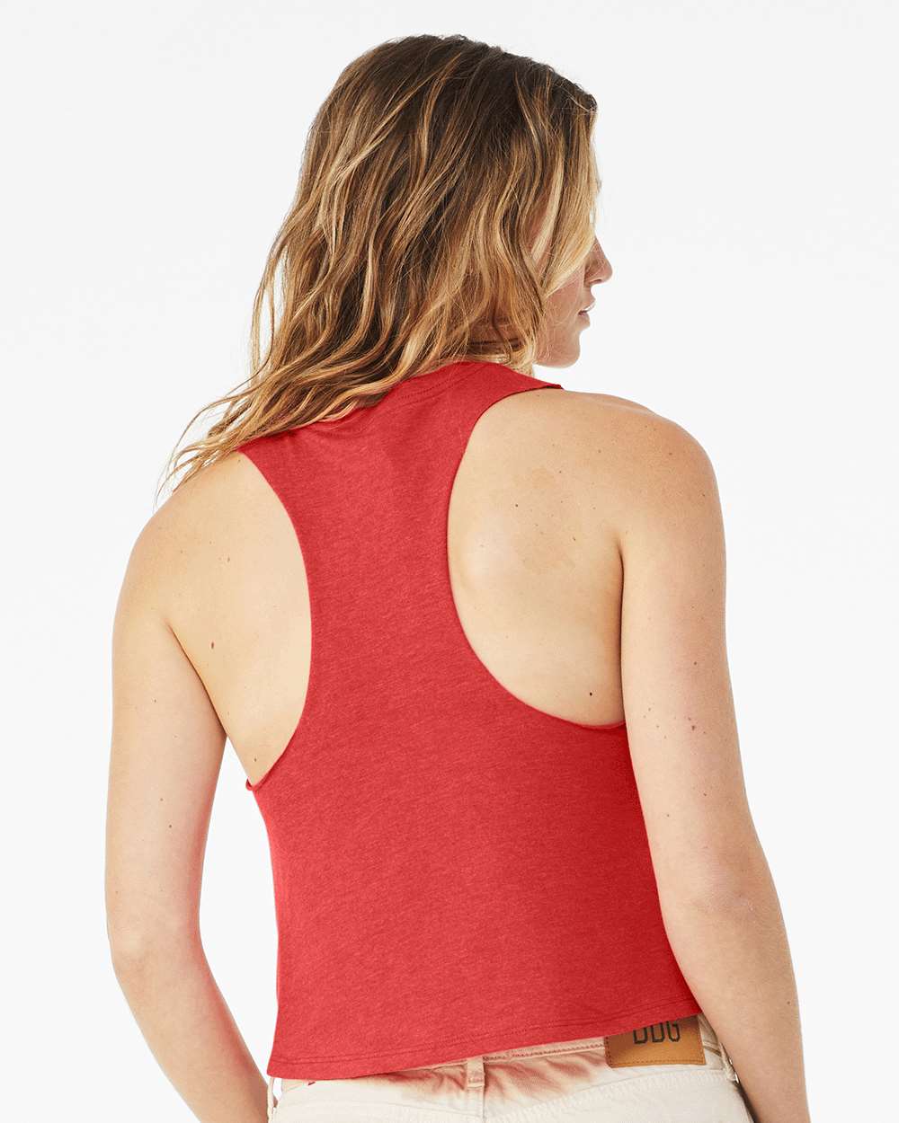 Misfit Crop Tank in Red