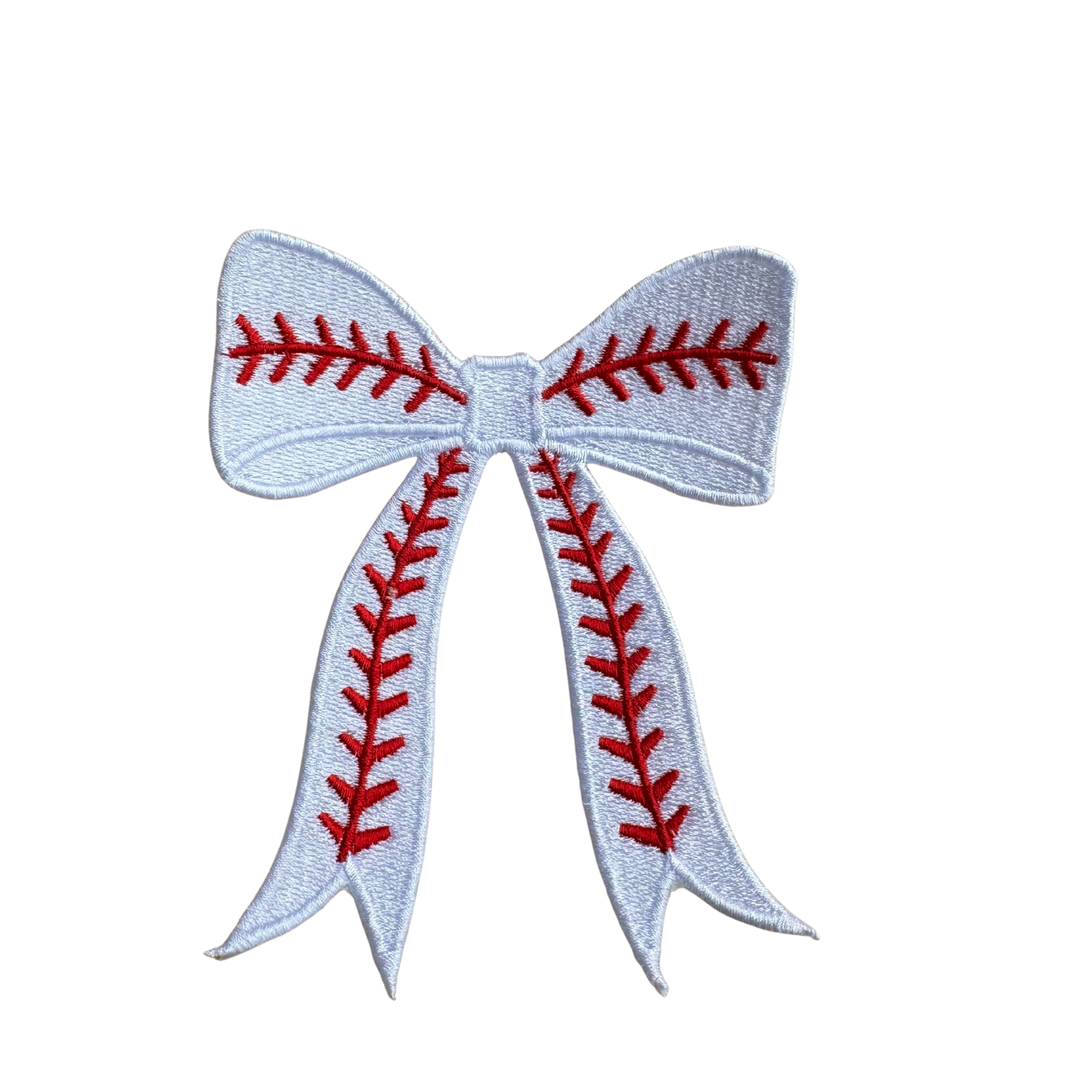 Baseball Bow Patch Large