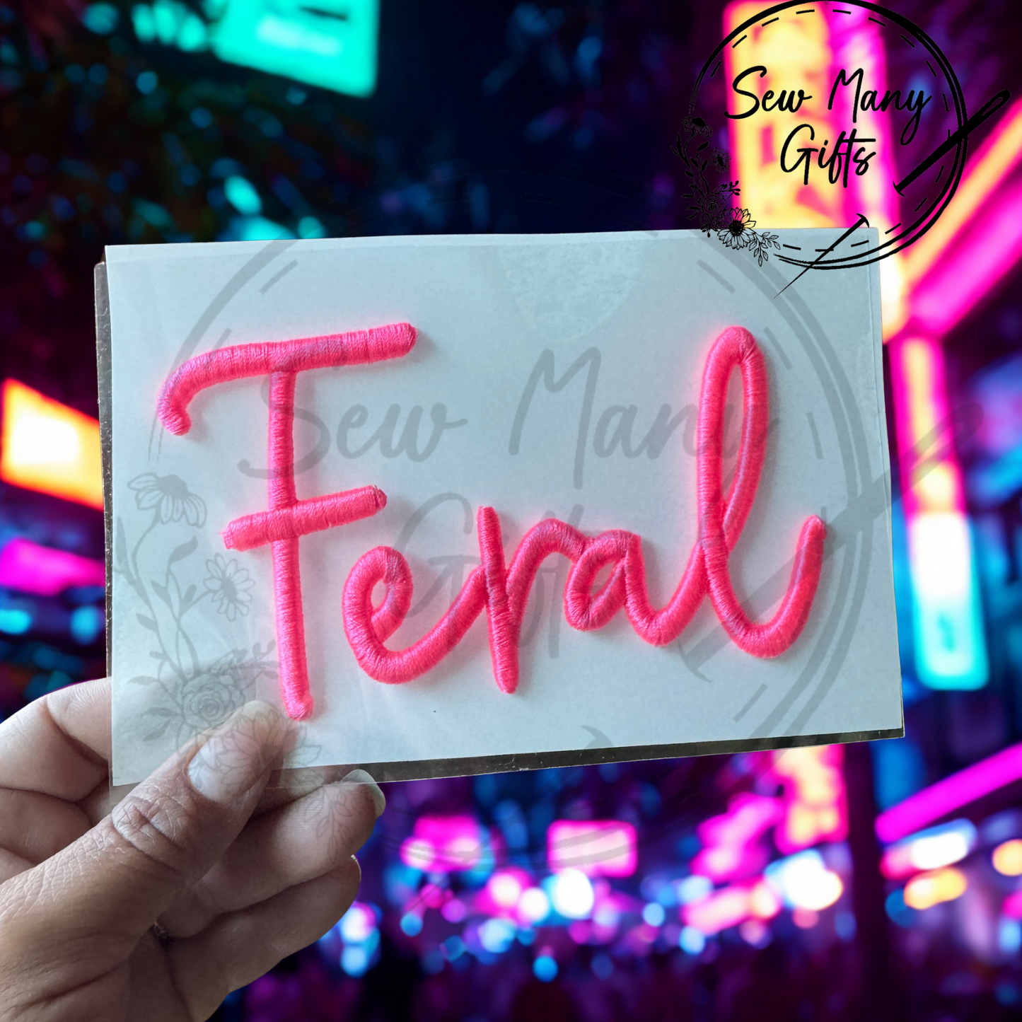 3D FERAL Iron On Patch