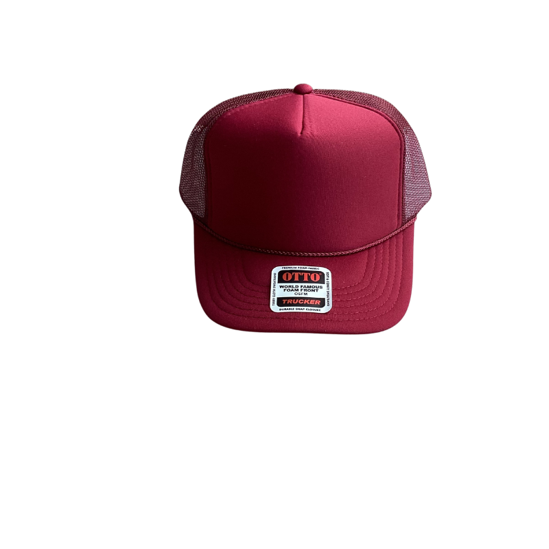 OTTO CAP 5 Panel High Crown Mesh Back Trucker Hat